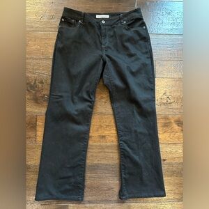 Chico’s Platinum Women's Black Bootcut Jeans- size 2